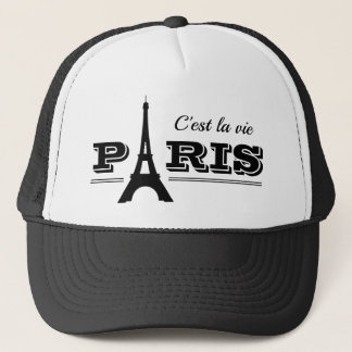Classy black and white -Paris- hat
