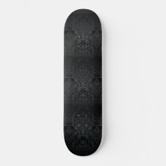 CLASSY BLACK BAROQUE CREST SKATEBOARD