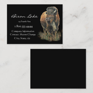 Classy Black Bison, Buffalo Business Card