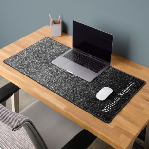 Classy Black Graphite Pencil Drawn  Desk Mat