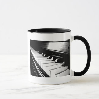 Classy Black & White Piano Photography Mug