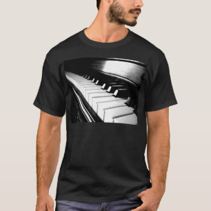 Classy Black & White Piano Photography T-Shirt