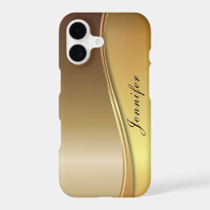 Classy bling chic gold design monogram