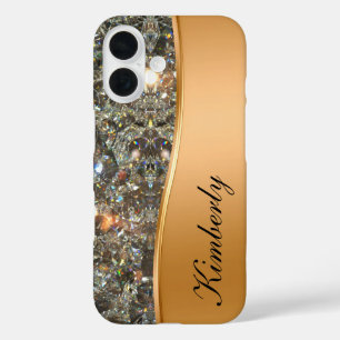 Classy Bling Monogram iPhone 16 Cases