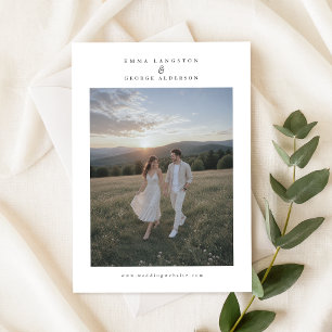 Classy Boho Minimalist Wedding Invitation