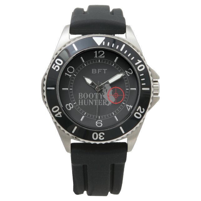 Classy Booty Hunter Personalised Monogram Watch (Front)