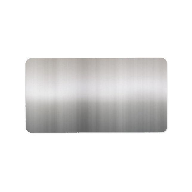 Classy Brushed Aluminium Label (Front)