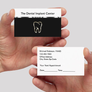 Classy Budget Dental Implant Appointment Cards