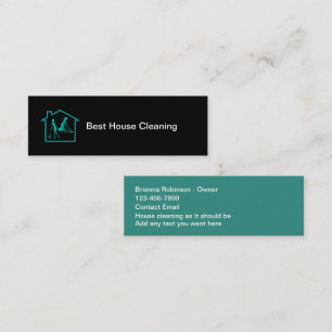 Classy Budget House Cleaning Business Cards