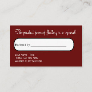 Classy Bulk Referral Promotion Business Cards