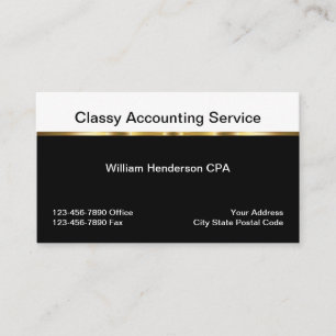 Classy Business Accountant Card