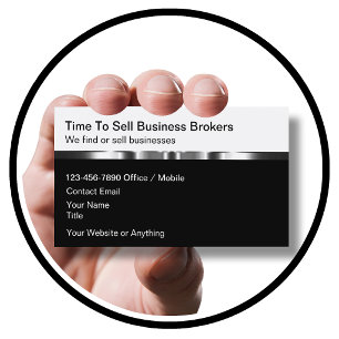Classy Business Broker Business Cards