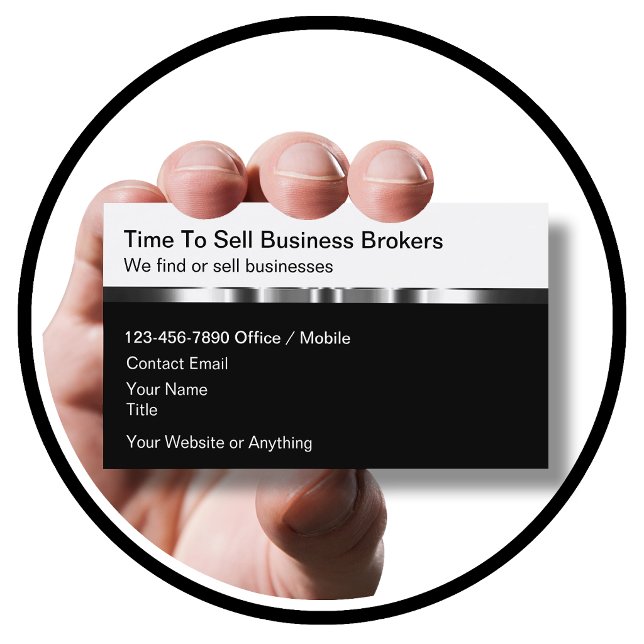 Classy Business Broker Business Cards (Creator Uploaded)