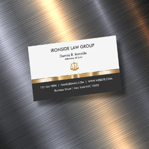 Classy Business Card Magnets For An Attorney