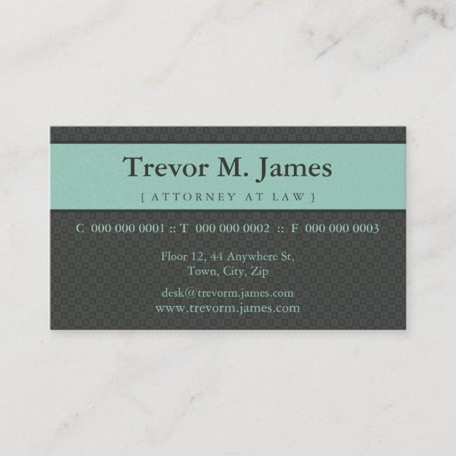 CLASSY BUSINESS CARD :: stately 2L (Front)