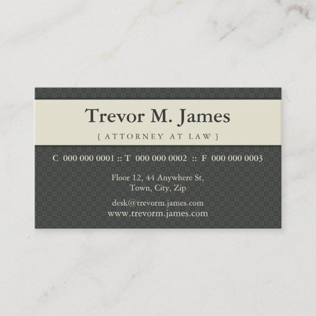 CLASSY BUSINESS CARD :: stately 8L (Front)