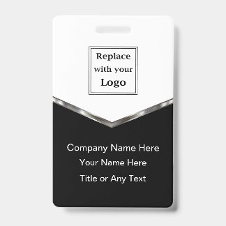 Classy Business Staff Name ID or Event Badges Badge