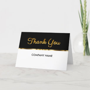 Classy Business Thank You Cards New Design