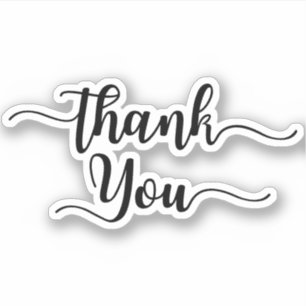 Classy Business Thank You Shape