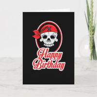 Classy But Funny Skeleton Tattoo Birthday Card