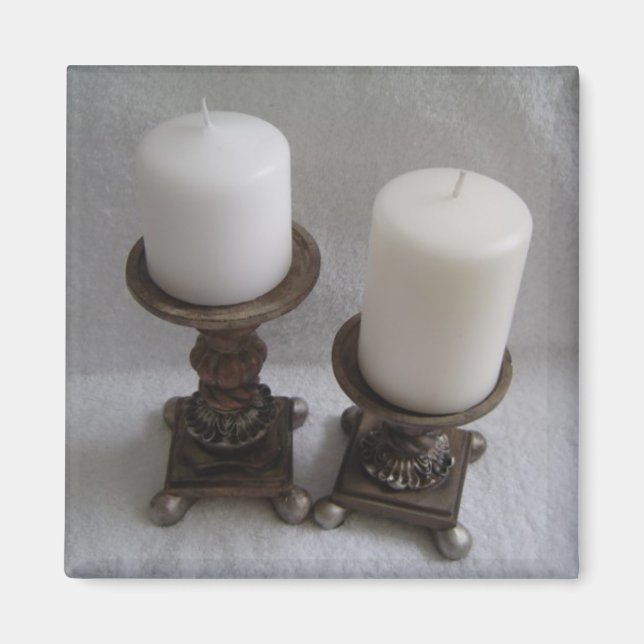 Classy Candlesticks Magnet (Front)