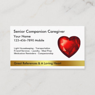Classy Caregiver Business Cards