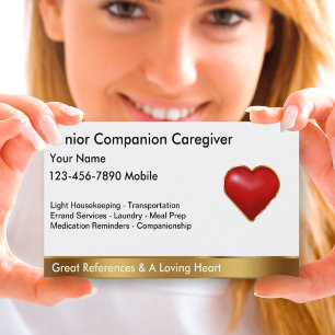 Classy Caregiver Business Cards
