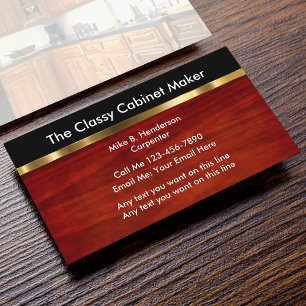 Classy Carpenter Business Cards