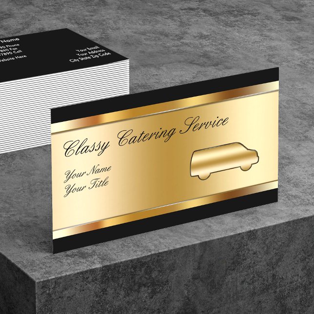 Classy Catering Service Business Cards (Creator Uploaded)