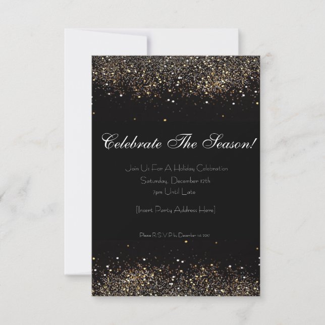 Classy Celebrations Christmas Invitation (Front)