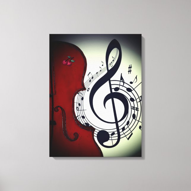 CLASSY CELLO ROCKABILLY ART PRINT (Front)