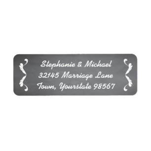 Classy Chalkboard Addres Labels