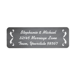 Classy Chalkboard Addres Labels