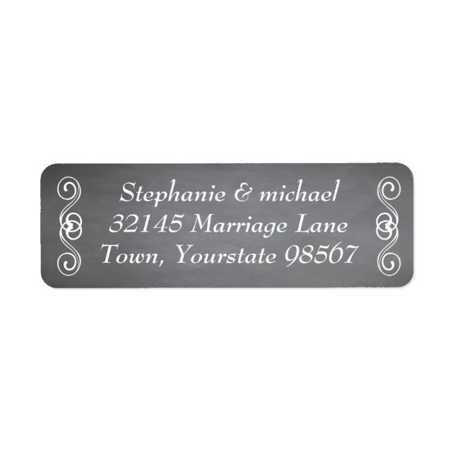 Classy Chalkboard Addres Labels (Front)