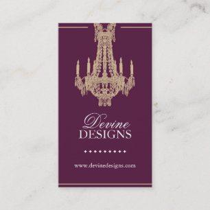 Classy Chandelier Business Card