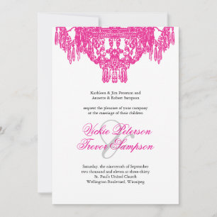 Classy Chandelier Wedding Invitations