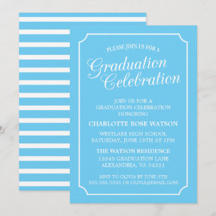 CLASSY CHIC ELEGANT GRADUATION PARTY INVITATION