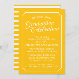 CLASSY CHIC ELEGANT GRADUATION PARTY INVITATION