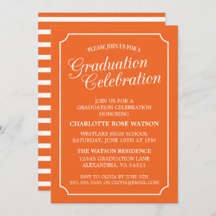 CLASSY CHIC ELEGANT GRADUATION PARTY INVITATION