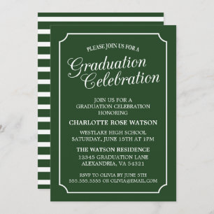 CLASSY CHIC ELEGANT GRADUATION PARTY INVITATION