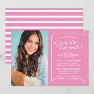 CLASSY CHIC ELEGANT GRADUATION PARTY INVITATION