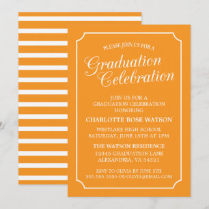 CLASSY CHIC ELEGANT GRADUATION PARTY INVITATION