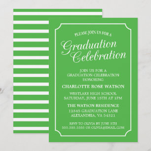 CLASSY CHIC ELEGANT GRADUATION PARTY INVITATION