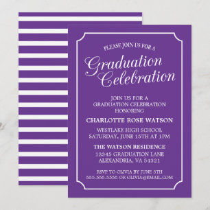 CLASSY CHIC ELEGANT GRADUATION PARTY INVITATION