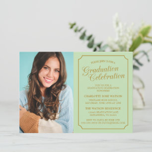 CLASSY CHIC ELEGANT GRADUATION PARTY INVITATION