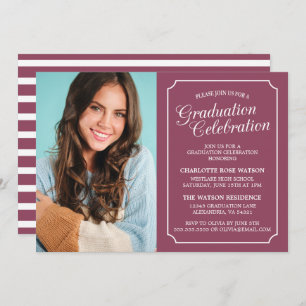 CLASSY CHIC ELEGANT GRADUATION PARTY INVITATION