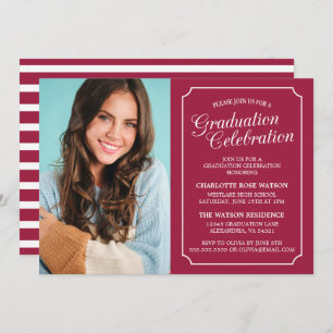 CLASSY CHIC ELEGANT GRADUATION PARTY INVITATION