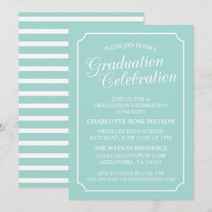 CLASSY CHIC ELEGANT GRADUATION PARTY INVITATION