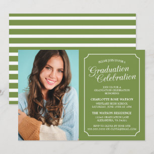 CLASSY CHIC ELEGANT GRADUATION PARTY INVITATION