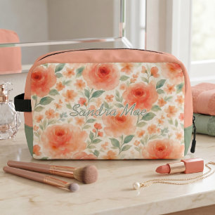 Classy Chic Floral Art Pattern Toiletry Bag